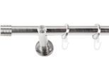 Gardinenstange SN DECO GROUP, edelstahl optik, L:220cm Ø:19mm, Gardinenstangen, Gardinenstange