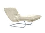 Relaxliege W.SCHILLIG "daily dreams", beige (sahara s37), B:75cm H:91cm T:170cm, Stoff S37 (100% Polyester), Sofas, Relaxliege, in Waffelkissen-Optik, wahlweise mit Motor, silber matt, in 2 Breiten