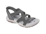 Skechers Reggae Slim Stretch Flex Textil Damen Sandalen Olive