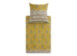 Bettwäsche BASSETTI "Bettgarnitur", gelb (goldgelb), B/L: 155cm x 220cm, Jersey, B/L:, Jersey, Obermaterial: 100% Baumwolle CO., Bettwäsche, Bettwäsche, aus reinem Baumwollsatin