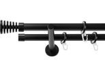 Gardinenstange SN DECO GROUP, schwarz, L:150cm Ø:19mm, Gardinenstangen, Gardinenstange