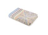 Wohndecke BASSETTI "MARECHIARO", blau (lavendel), B:255cm, Obermaterial: 100% Baumwolle CO. Futter: 100% Baumwolle CO. 100% Baumwolle CO., Wohndecken, Wohndecke, mit geometrischem Muster