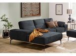 Ecksofa W.SCHILLIG "run, Designsofa mit tollem Sitzkomfort, bequem, L-Form", schwarz (nachtschwarz z73), B:299cm H:88cm T:178cm, Longlife Xtra-Leder Z73: Naturwalkleder der Luxusklasse aus den erlesensten Rohhäuten. Hautstärke 1, 1 – 1, 3 mm;ROHLEDER Jacquard-Flachgewebe Q2 W60 (63% Polyester, 37% Polyacryl);ROHLEDER Chenille-Flachgewebe Q2 W77 (68% Polyacryl, 32% Polyester);Stoff S37 (100% Polyes
