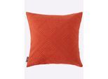 Kissenhülle, orange (terra), B:40cm L:40cm, Baumwolle, 100% Baumwolle, Kissenbezüge, Kissenhülle