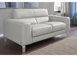 2,5-Sitzer CALIA ITALIA "Simon, hoher Sitzkomfort, modern und elegant, italienisches Designsofa", braun (tortora), B:202cm H:81cm T:94cm, Leder SORRENTO - 100% Leder;Leder BULL - 100% Leder, Sofas, 2 5-Sitzer, in zwei Lederqualitäten