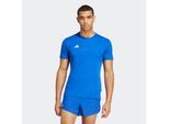 Laufshirt ADIDAS PERFORMANCE "ADIZERO ESSENTIALS RUNNING", Herren, Gr. L, blau (royal blau), Obermaterial: 100% Polyester, normal, Shirts Laufshirt