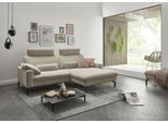 Ecksofa DIE PLANBAR "ZE-EM20028 L-Form, Breite 248 cm", beige (stone), B:248cm H:91cm T:179cm, 95% Polyester;5% Nylon, Sofas, Ecksofa, wahlweise mit Kopfstützen und Sitztiefenverstellung