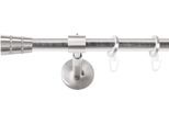 Gardinenstange SN DECO GROUP, silber (edelstahl optik), L:300cm Ø:19mm, Gardinenstangen, Gardinenstange