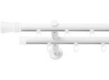 Gardinenstange SN DECO GROUP, silber (weiß), L:320cm Ø:19mm, Gardinenstangen, Gardinenstange