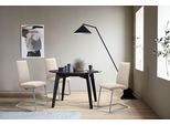 Polsterstuhl STRESSLESS "Laurel", beige (cream batick, chrom glänzend), B:53cm H:92cm T:59cm, Leder BATICK: BATICK ist ein leicht korrigiertes, durchgefärbtes und genarbtes Möbelleder, bei dem die meisten Unebenheiten und Spuren in der Regel entfernt wurden., Stühle, Polsterstuhl, Low Back, Größe L, mit Beinen aus Stahl in Chrom glänzend