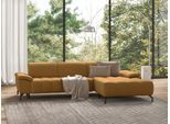 Ecksofa SIT & MORE "Cool L-Form", gelb (senf), B:290cm H:79cm T:185cm, Sofas, Ecksofa, wahlweise mit Kopfteilverstellung und Vorziehsitz, motorisch