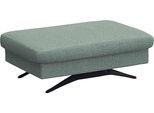 Pouf FLEXLUX "Glow Sitzhocker, Polsterhocker", blau (sky blau), B:95cm H:81cm T:65cm, Leder, Poufs, Pouf, Hocker mit Stauraum, Fuß schwarz