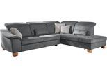 Ecksofa DIE PLANBAR "PP-LA23145 L-Form", grau (anthrazit), B:299cm H:88cm T:243cm, 100% recyceltes Polyester, Sofas, Ecksofa, inkl. Kopfpolsterverstellung, Federkernpolsterung