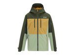Regatta Highton Monochrome Waterdichte Jas voor Kinderen/Kinderen (Donker Khaki/Bosbruin/Licht salie)