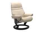 Relaxsessel STRESSLESS "Sunrise", beige (cream batick), B:75cm H:100cm T:73cm, Leder BATICK: BATICK ist ein leicht korrigiertes, durchgefärbtes und genarbtes Möbelleder, bei dem die meisten Unebenheiten und Spuren in der Regel entfernt wurden.;Leder PALOMA: PALOMA ist ein durchgefärbtes Semianilin-Möbelleder mit natürlicher Narbung.;ROHLEDER Stoff Q2 FARON: Ein fester zuverlässiger Bouclé mit eine