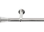 Gardinenstange SN DECO GROUP, transparent (edelstahl optik), L:100cm Ø:19mm, Gardinenstangen, Gardinenstange