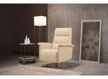 Sessel EGOITALIANO "Kelly Designsessel, Clubsessel & Relaxsessel, bequem, zeitlos elegant", beige (champagner), B:83cm H:105cm T:92cm, Leder »BULL« (echtes Rindsleder). Geschliffenes, pigmentiertes und behandeltes Rindsleder mit einer Dicke von 1, 3-1, 5 mm. Dieses Leder zeigt eine ziemlich weiche Hand mit einem halb undurchsichtigen Aussehen. Es handelt sich um ein geschütztes Leder. Eine leichte