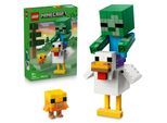 Konstruktionsspielsteine LEGO "Hühnerreiter (21582), LEGO Minecraft", bunt, Spielbausteine, Kinder, Kunststoff, Konstruktionsspielsteine, Made in Europe