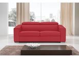 Schlafsofa EGOITALIANO "Cabiria, Design und super Sitz- und Liegekomfort", rot (ruby), B:226cm H:97cm T:103cm, Sofas, Schlafsofa, Sofa inkl. Schlaffunktion, Kopfteile verstellbar, mit Metallfüßen