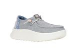 HEYDUDE Wendy Peak Chambray Geweven Polyester Vrouwen Grijze Loafers