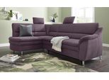 Ecksofa SIT & MORE "Cardoso L-Form", grau (anthrazit), B:250cm H:90cm T:175cm, Luxus-Microfaser (90% Polyester, 10% Polyamid);Flachgewebe (100% Polyester);Struktur (100% Polyester), Sofas, Ecksofa, mit Federkern, wahlweise mit Schlaffunktion und Schubkasten