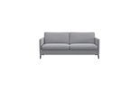 2,5-Sitzer FLEXLUX "Fiore, super bequem durch hochwertigen Sitzaufbau mit Kaltschaum", grau (sophisto gre), B:181cm H:85cm T:92cm, 100% Polyester, Sofas, 2 5-Sitzer, schmale Armlehnen, Füße Alu+schwarz