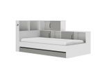 Mid.you Stauraumbett, Grau, Weiß, Holzwerkstoff, 1 Schublade(n) Schubladen, Höhe ca. 14 cm, 90x200 cm, Bettkasten, Schlafzimmer, Betten, Stauraumbetten