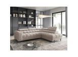 P & B , Beige , Textil , L-Form , 276x200 cm , Made in EU ,