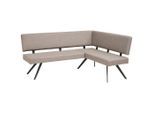 Livetastic , Hellgrau , Metall, Textil , L-Form , 190x150 cm ,
