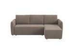 Mid.you , Taupe , Textil , seitenverkehrt montierbar, L-Form , 239x170 cm , Liegefunktion ,