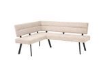 Livetastic , Beige , Metall, Textil , L-Form , 190x150 cm ,