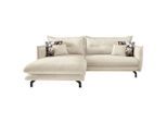 Livetastic , Beige , Textil , Füllung: Schaumstoff,Schaumstoff , Ottomane links, L-Form , 255x180 cm , Made in EU , Rücken echt, Armteil links, Armteil rechts ,
