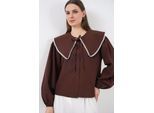 Poplin Baby Kraagshirt met Strik