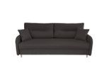 Mid.you , Grau , Textil , Füllung: Polyurethan (PUR),Polyurethan (Pur) , 206x88x93 cm , Made in EU , Liegefunktion ,