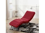 Livetastic , Weinrot , Textil , 65x65-95x171 cm , Made in EU , Relaxfunktion, Rücken echt ,