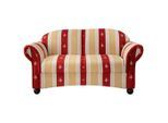 Livetastic , Rot , Textil , Buche , Streifen , 151x84x80 cm , Made in EU , Typenauswahl, Rücken echt ,