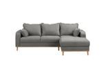 P & B , Grau , Textil , Buche , Füllung: Silikon, Schaumstoffflocken,Silikon, Schaumstoffflocken , L-Form, rechts montierbar , 230x150 cm , Fsc, Made in EU , Armteil links, Armteil rechts ,