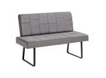 Mid.you , Dunkelgrau , Metall, Textil , 140x88x62 cm ,