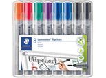 STAEDTLER Flipchartmarker Lumocolor 356, farbsortiert, 8er-Set