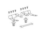 Geberit Scharnier-Set 598182000 mit Absenkautomatik, für WC-Sitz