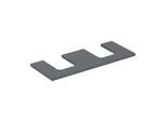Geberit One Waschtisch-Platte 505335003 120 x 3 x 47 cm, lava/lackiert matt, Ausschnitt zweifach