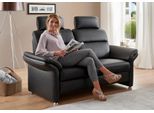 2-Sitzer DIE PLANBAR "PN-EM16031, Breite 170 cm mit Kopfstützen", schwarz, B:170cm H:119cm T:92cm, Sofas, 2-Sitzer, Echtleder mit Federkern