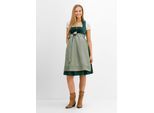 bonprix Umstands- Dirndl mit Samt-Mieder und Satin-Schürze (2-tlg.Set), grün, Gr.46, Dirndl für die Schwangerschaft, Oberteil: 100% Baumwolle
