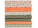 Patchwork- und Quiltpaket "Woodland Nature", grün-apricot