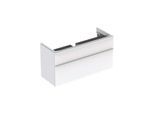 Geberit Smyle Square Waschtisch-Unterschrank 500355001 118,4x61,7x47cm, weiß hochglanz, 2 Schubladen