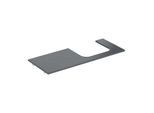 Geberit One Waschtisch-Platte 505155002 120x2x47cm, Ausschnitt rechts, Steinzeug, Marmoroptik schwarz/matt