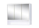 Xora Spiegelschrank Lymo, Weiß, Kunststoff, 2 Fächer, 58x49.5x14.8 cm, Made in Germany, hängend, Badezimmer, Badezimmerspiegel, Spiegelschränke