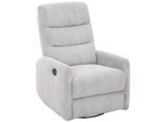 Carryhome Relaxsessel, Hellgrau, Metall, Textil, 78x107x95 cm, Relaxfunktion, Wohnzimmer, Sessel, Relaxsessel