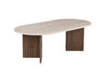 Mid.you Couchtisch, Walnuss, Elfenbein, Holzwerkstoff, 119x40x60 cm, Wohnzimmer, Wohnzimmertische, Couchtische