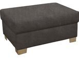 Hocker DOMO COLLECTION "Ricardo B/T 85/60cm", grau, B:85cm H:43cm T:60cm, Microfaser PRIMABELLE (100% Polyester);Luxus-Kunstleder;Struktur (90% Polyester, 10% Polyacryl), Hocker, Hocker